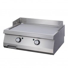 Grill frytop profesional dublu electric cu suprafata cromata Maxima